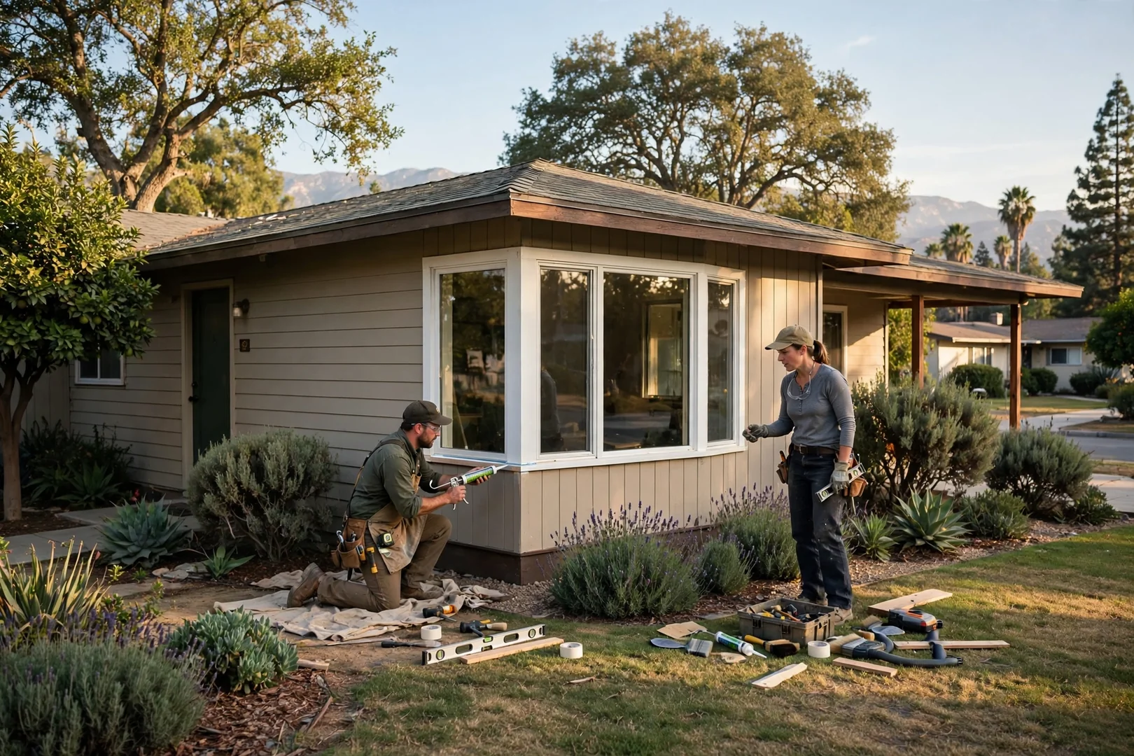 Three-Lite Bay Replacement on a Mid-Century Ranch