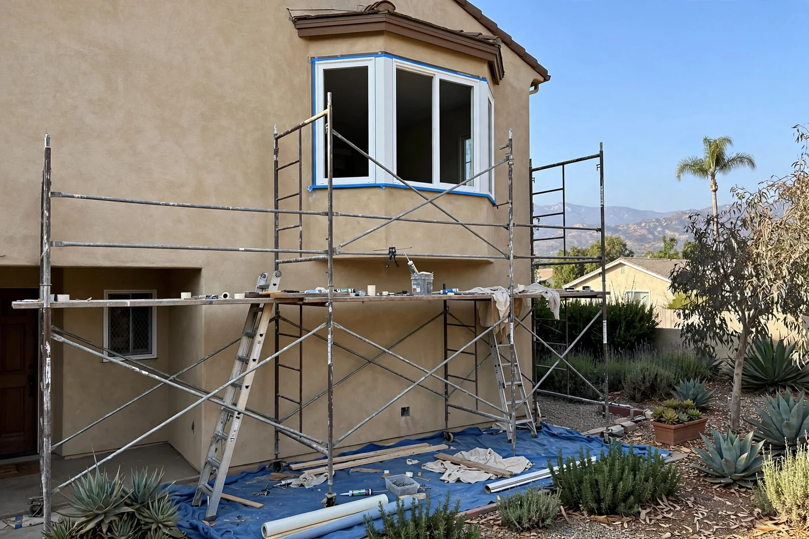 Second-Story Bay Window Replacement