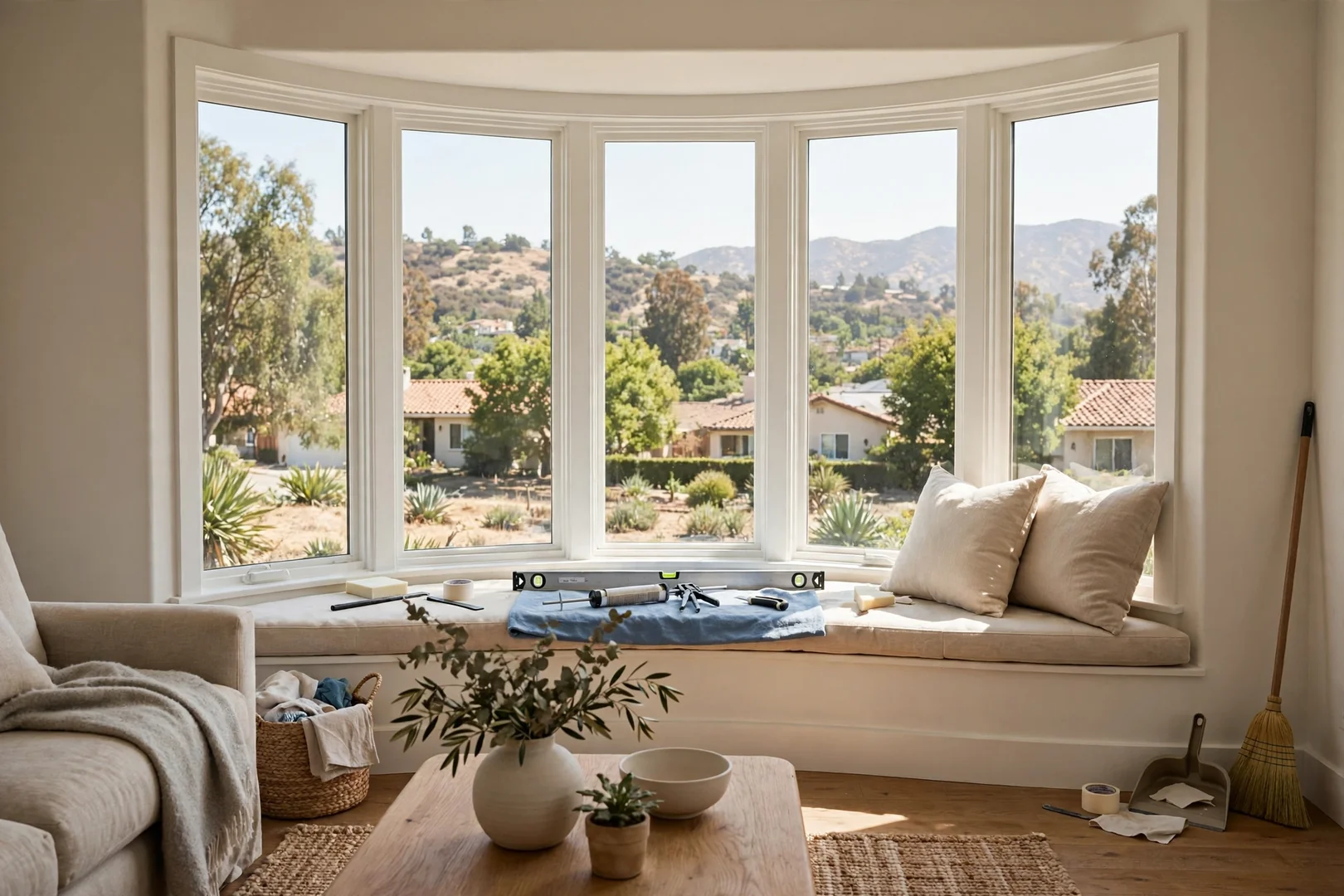 Energy Efficient Bow Upgrade for a West-Facing Living Room