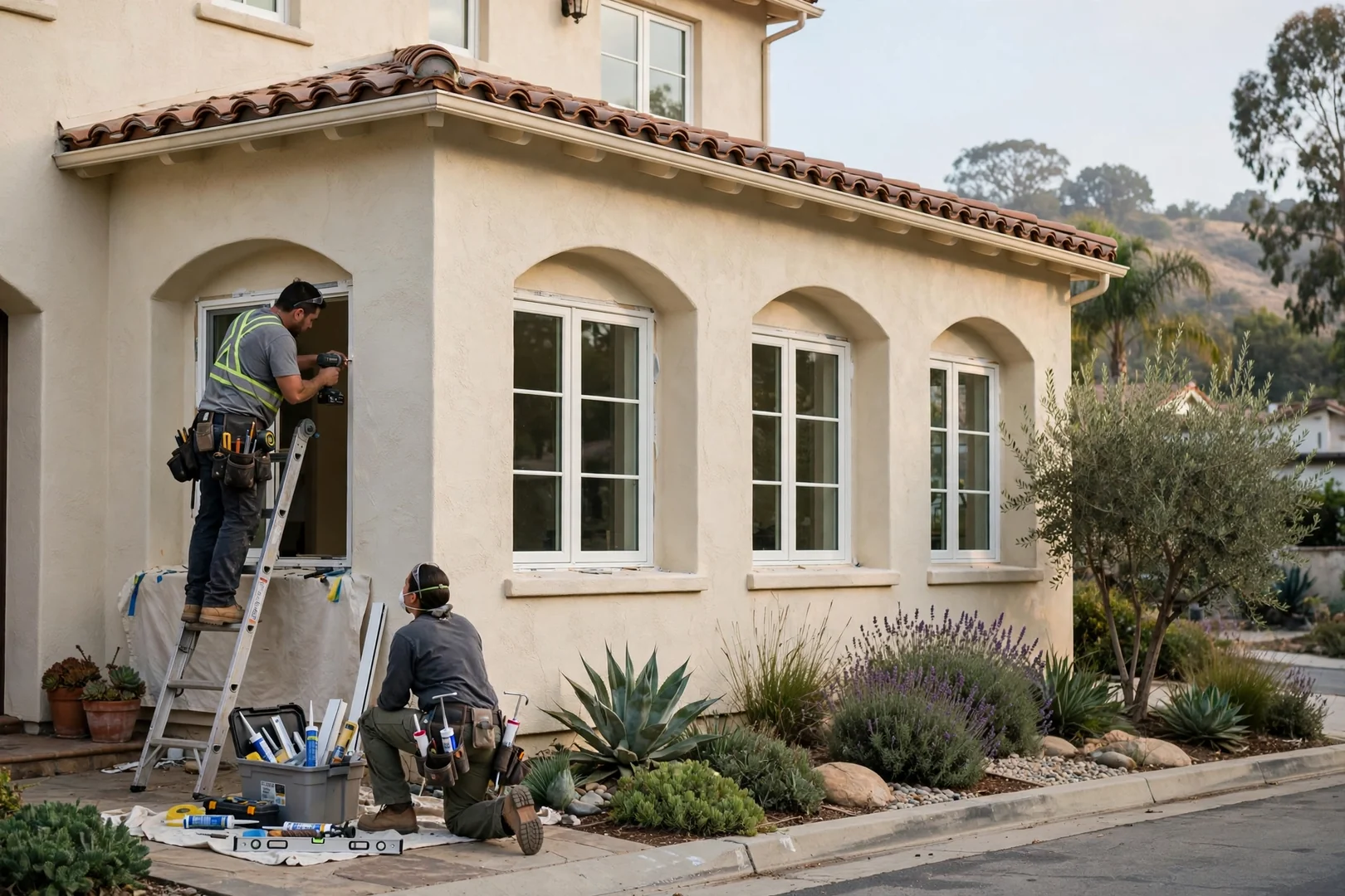 Mediterranean Front Elevation Casement Set