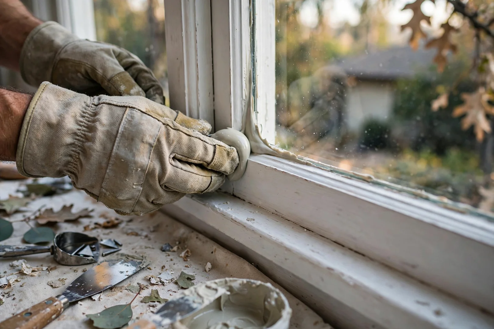 Cracked Kitchen Pane Repaired on a Mid-Century Home