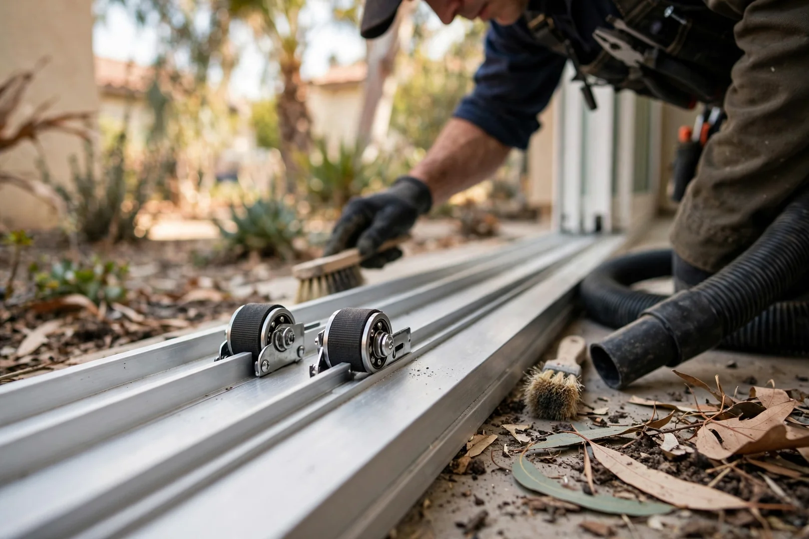 Aluminum Slider Track and Roller Repair Near Foothill Neighborhoods