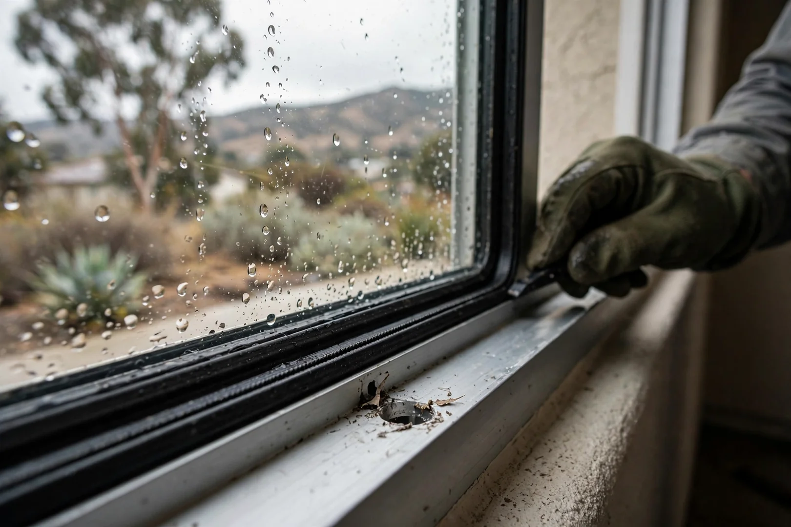 Weatherstripping and Weep Hole Restoration Before Winter Rain
